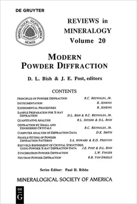 Post / Bish | Modern Powder Diffraction | Buch | 978-0-939950-24-9 | www.sack.de