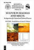 Webster / Behrens |  Sulfur in Magmas and Melts: | Buch |  Sack Fachmedien