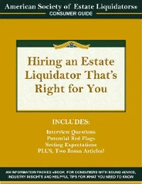 Hall |  Hiring an Estate Liquidator That's Right For You | eBook | Sack Fachmedien