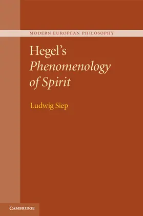 Siep |  Hegel's Phenomenology of Spirit | Buch |  Sack Fachmedien