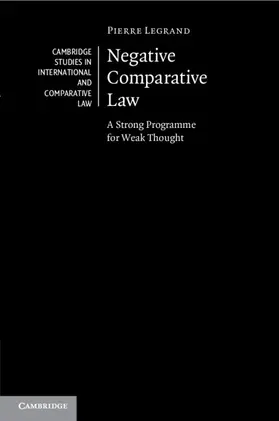 Legrand | Negative Comparative Law | Buch | 978-1-009-05486-7 | sack.de