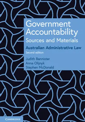 Bannister / Olijnyk / McDonald | Government Accountability Sources and Materials | Buch | 978-1-009-10194-3 | sack.de