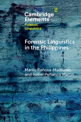 Rañosa-Madrunio / Martin |  Forensic Linguistics in the Philippines | Buch |  Sack Fachmedien