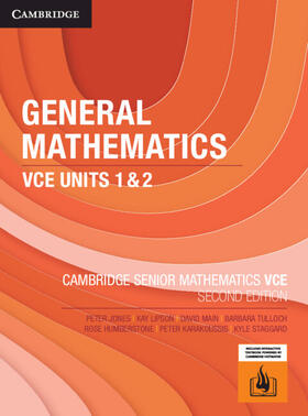 Jones / Lipson / Main |  General Mathematics VCE Units 1&2 | Buch |  Sack Fachmedien