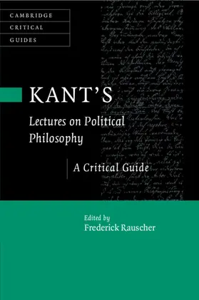 Rauscher |  Kant's Lectures on Political Philosophy | Buch |  Sack Fachmedien