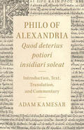  Philo of Alexandria: Quod deterius potiori insidiari soleat | Buch |  Sack Fachmedien
