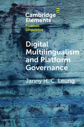 Leung |  Digital Multilingualism and Platform Governance | Buch |  Sack Fachmedien