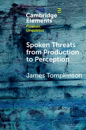 Tompkinson |  Spoken Threats from Production to Perception | Buch |  Sack Fachmedien