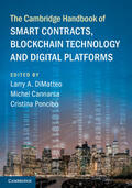 DiMatteo / Cannarsa / Poncibò |  The Cambridge Handbook of Smart Contracts, Blockchain Technology and Digital Platforms | Buch |  Sack Fachmedien