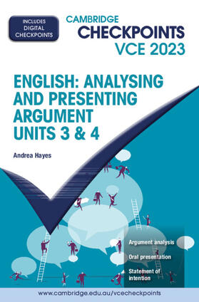 Hayes | Cambridge Checkpoints VCE English: Analysing and Presenting Argument Units 3&4 2023 | Medienkombination | sack.de
