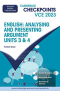 Hayes |  Cambridge Checkpoints VCE English: Analysing and Presenting Argument Units 3&4 2023 | Medienkombination |  Sack Fachmedien