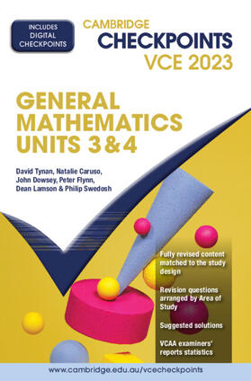 Tynan / Caruso / Dowsey | Cambridge Checkpoints VCE General Mathematics Units 3&4 2023 | Medienkombination | 978-1-00-930961-5 | sack.de