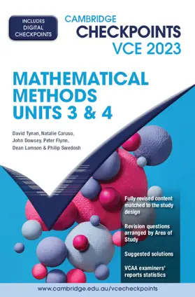 Tynan / Caruso / Dowsey |  Cambridge Checkpoints VCE Mathematical Methods Units 3&4 2023 | Buch |  Sack Fachmedien