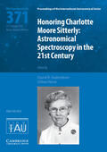 Soderblom / Nave |  Honoring Charlotte Moore Sitterly (Iau S371) | Buch |  Sack Fachmedien