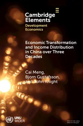 Meng / Gustafsson / Knight |  Economic Transformation and Income Distribution in China over Three Decades | Buch |  Sack Fachmedien