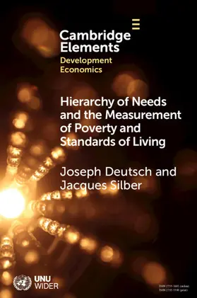 Deutsch / Silber |  Hierarchy of Needs and the Measurement of Poverty and Standards of Living | Buch |  Sack Fachmedien