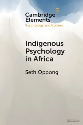 Oppong |  Indigenous Psychology in Africa | Buch |  Sack Fachmedien