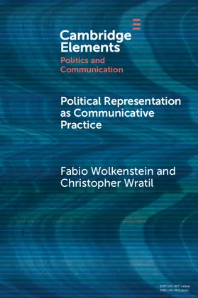 Wolkenstein / Wratil |  Political Representation as Communicative Practice | Buch |  Sack Fachmedien