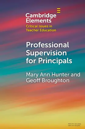 Hunter / Broughton |  Professional Supervision for Principals | Buch |  Sack Fachmedien