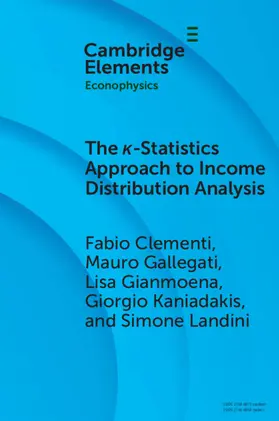 Clementi / Gallegati / Gianmoena |  The ¿-Statistics Approach to Income Distribution Analysis | Buch |  Sack Fachmedien