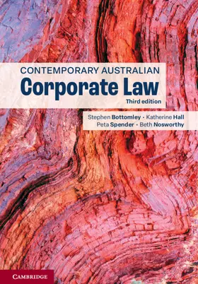 Bottomley / Hall / Spender |  Contemporary Australian Corporate Law | Buch |  Sack Fachmedien
