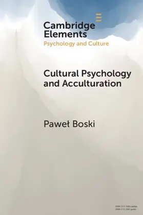 Boski |  Cultural Psychology and Acculturation | Buch |  Sack Fachmedien