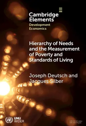 Deutsch / Silber |  Hierarchy of Needs and the Measurement of Poverty and Standards of Living | Buch |  Sack Fachmedien