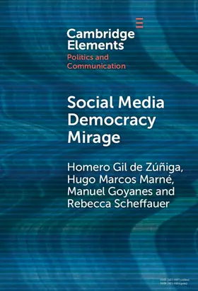 Gil de Zu´n~iga / Marne´ / Goyanes |  Social Media Democracy Mirage | Buch |  Sack Fachmedien