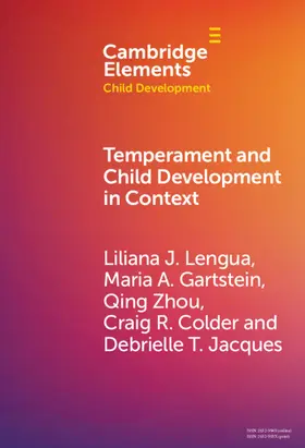 Lengua / Gartstein / Zhou |  Temperament and Child Development in Context | Buch |  Sack Fachmedien