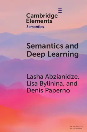 Abzianidze / Bylinina / Paperno |  Semantics and Deep Learning | Buch |  Sack Fachmedien