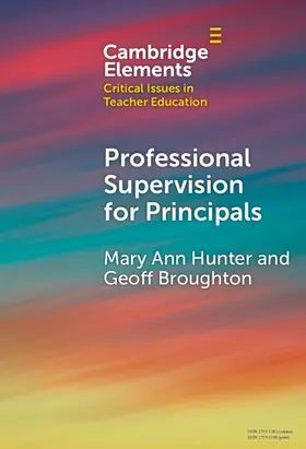 Hunter / Broughton |  Professional Supervision for Principals | Buch |  Sack Fachmedien