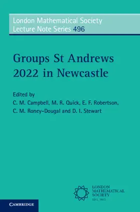 Campbell / Roney-Dougal / Quick |  Groups St Andrews 2022 in Newcastle | Buch |  Sack Fachmedien