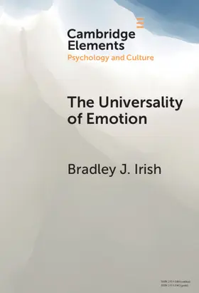 Irish |  The Universality of Emotion | Buch |  Sack Fachmedien
