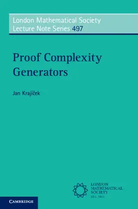 Krajícek |  Proof Complexity Generators | Buch |  Sack Fachmedien