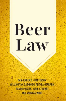 Svantesson / Van Caenegem / Gerrard |  Beer Law | Buch |  Sack Fachmedien