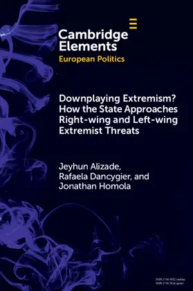 Alizade / Dancygier / Homola |  Downplaying Extremism? How the State Approaches Right-Wing and Left-Wing Extremist Threats | Buch |  Sack Fachmedien