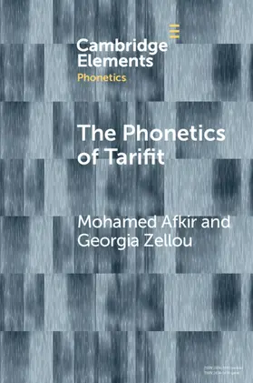Afkir / Zellou |  The Phonetics of Tarifit | Buch |  Sack Fachmedien