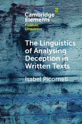 Picornell |  The Linguistics of Analysing Deception in Written Texts | Buch |  Sack Fachmedien