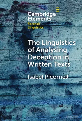 Picornell |  The Linguistics of Analysing Deception in Written Texts | Buch |  Sack Fachmedien