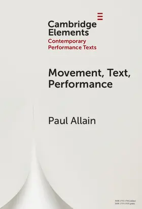 Allain |  Movement, Text, Performance | Buch |  Sack Fachmedien