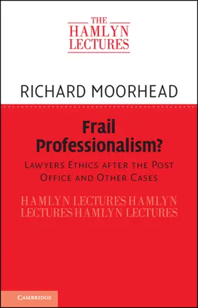 Moorhead |  Frail Professionalism? | Buch |  Sack Fachmedien
