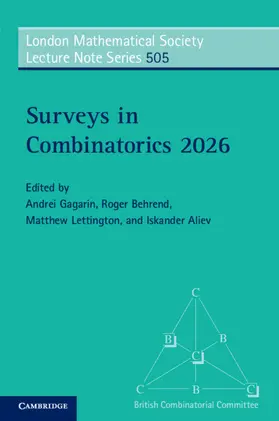 Gagarin / Behrend / Lettington |  Surveys in Combinatorics 2026 | Buch |  Sack Fachmedien