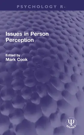 Cook |  Issues in Person Perception | Buch |  Sack Fachmedien