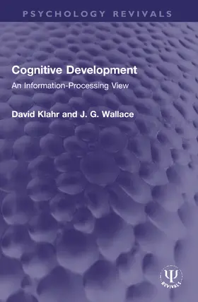 Klahr / Wallace |  Cognitive Development | Buch |  Sack Fachmedien