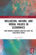 Welsch |  Wellbeing, Nature, and Moral Values in Economics | Buch |  Sack Fachmedien