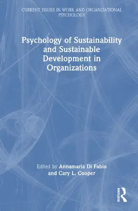 Di Fabio / Cooper |  Psychology of Sustainability and Sustainable Development in Organizations | Buch |  Sack Fachmedien
