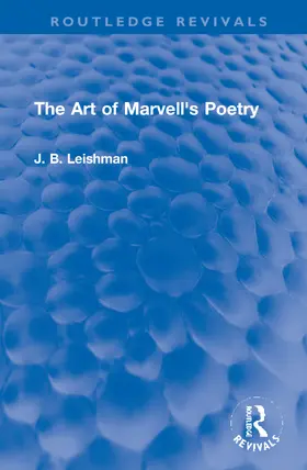 Leishman |  The Art of Marvell's Poetry | Buch |  Sack Fachmedien