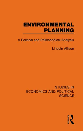 Allison |  Environmental Planning | Buch |  Sack Fachmedien