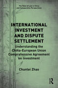 Zhao |  International Investment and Dispute Settlement | Buch |  Sack Fachmedien