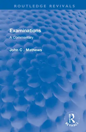 Mathews | Examinations | Buch | 978-1-032-13318-8 | www.sack.de